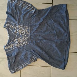 Blue Tantrums babydoll shirt